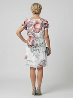 Avery | Clean Floral Knee Length Dress