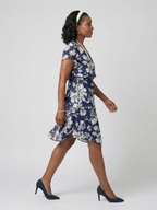 Riley | Subtle Floral Knee Length Dress